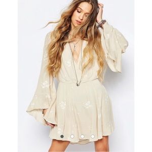 Free People Jasmine Embroidered Almond Dress 6